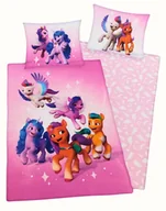 Pościel dla dzieci - Komplet pościeli bawełnianej My Little Pony 140X200 Koniki Kucyki Mlp - miniaturka - grafika 1