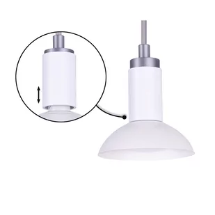 Paulmann Runa lampa wisząca, biała/szara - Lampy sufitowe - miniaturka - grafika 2