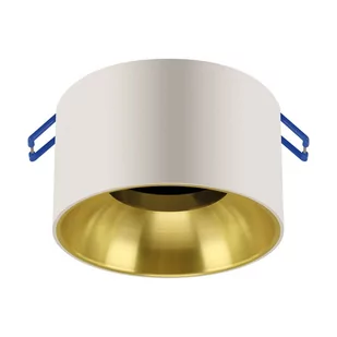 Nowoczesna lampa wpustowa Panama do kuchni biała złota - Lampy sufitowe - miniaturka - grafika 1