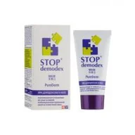 Maseczki do twarzy - Stop Demodex Maseczka do twarzy na bazie białej glinki 9w1 50 ml - miniaturka - grafika 1