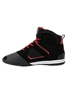 Koszulki i topy damskie - Gorilla Wear Buty kulturystyki Troy High Tops – czarne/czerwone – do uprawiania sportu, na co dzień, do treningu, sznurowadła z logo, wygodne, bardzo mocne trzymanie dla mężczyzn, czerwony, 38 EU - miniaturka - grafika 1