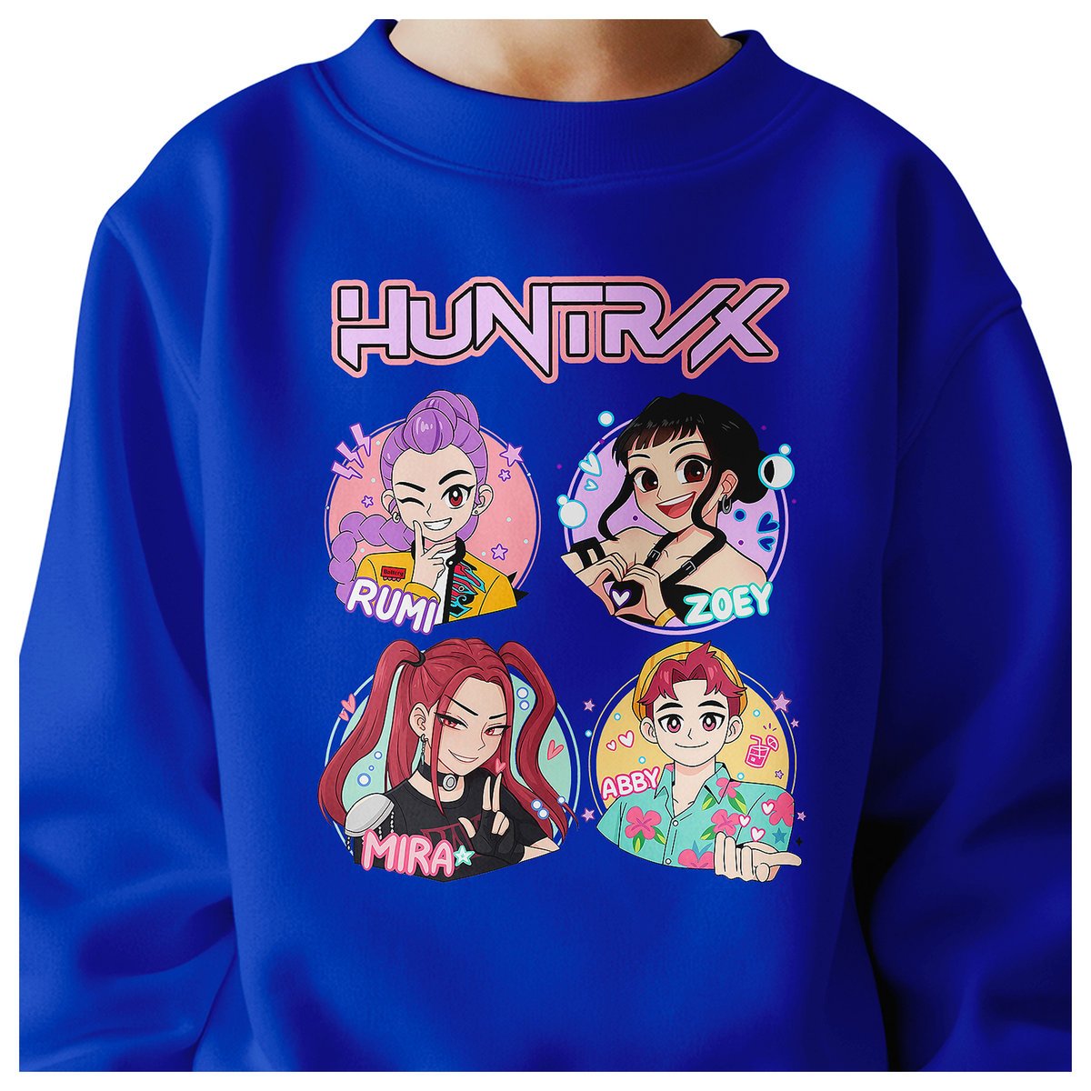 BLUZA DZIECIĘCA K-POPOWE ŁOWCZYNIE DEMONÓW HUNTRIX 146-152 BAWEŁNIANA