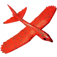 Samoloty i helikoptery - LATAWIEC ZABAWKA DLA DZIECI SAMOLOT STYROPIAN RZUTKA PTAK SZYBOWIEC RED - miniaturka - grafika 1