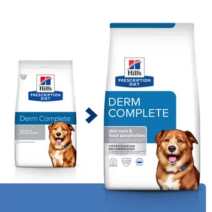 HILL'S PD Prescription Diet Canine Derm Complete 1,5kg - Sucha karma dla psów - miniaturka - grafika 1