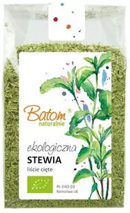 Batom Józef Leśniak,ul. Fieldorfa Nila 17, 31-209 Stewia liście cięte suszone BIO 80g 000-3E66-74658 - Cukier i słodziki - miniaturka - grafika 1