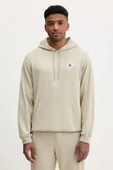 Bluzy damskie - Converse bluza kolor beżowy z kapturem gładka 10026983-A11 - miniaturka - grafika 1