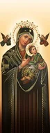 Ikony i obrazy sakralne - Baner religijny Matka Boża Nieustającej Pomocy - 75x200 cm - miniaturka - grafika 1