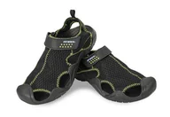 Sandały męskie - Sandały męskie czarne 43 - miniaturka - grafika 1