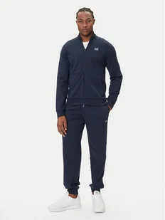 EA7 Emporio Armani Dres 7M000907 AF13512 UB102 Granatowy Regular Fit - Dresy męskie - miniaturka - grafika 1