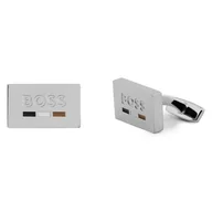 Spinki do mankietów i krawatów - Spinki do mankietów BOSS B-Iconicdet-Cuf 50501902 Beżowy - miniaturka - grafika 1