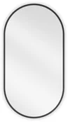 Lustra - Mexen Loft lustro łazienkowe owalne 75 x 40 cm, rama czarna - 9851-075-040-000-70 - miniaturka - grafika 1