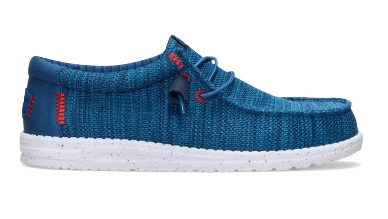 Buty męskie HEY DUDE WALLY STRETCH SOX 41898-4ZL Niebieski 47