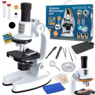 Mały naukowiec - Mikroskop Edukacyjny Naukowy Cyfrowy Lupa Przybliżenie 1200X + Akcesoria - miniaturka - grafika 1