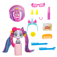 Figurki dla dzieci - VIP Pets Cats Kotek z włosami do stylizacji Figurka Mistery - miniaturka - grafika 1
