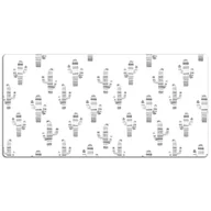 Podkładki na biurko - Podkładka na całe biurko Czarno-białe kaktusy 120x60 cm - miniaturka - grafika 1