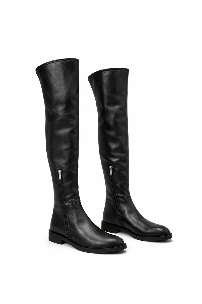 STEVE MADDEN CZARNE KLASYCZNE KOZAKI Z NISKIM OBCASKIEM 39 1I3A