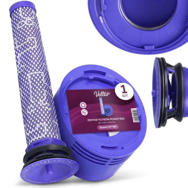 Filtr do Odkurzacza Dyson V7 V8 Car Boat Allergy Animal Pro Motohead Fluffy