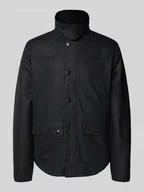 Kurtki męskie - Parka woskowana o kroju tailored fit z czystej bawełny model ‘REELIN’ - miniaturka - grafika 1