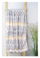 Ręczniki - Bawełniany ręcznik plażowy z frędzlami, pareo 90x180 Marocco - miniaturka - grafika 1