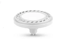 Żarówki LED - Żarówka LED AR111 GU10 230V  9W b.ciepła (700lm) 120° BIAŁA (szyba mleczna) wys.58mm BRILUM - miniaturka - grafika 1