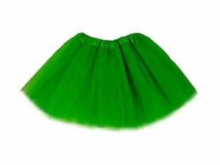 SPÓDNICZKA TIULOWA TRÓJWARSTWOWA CIEMNOZIELONA 28cm - Sukienki i spódniczki dla dziewczynek - miniaturka - grafika 1