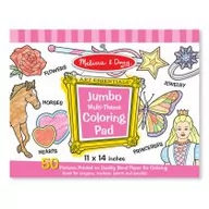 Przybory szkolne - Melissa&Doug Zestaw do kolorowania, jumbo różowy 000772142250 - miniaturka - grafika 1