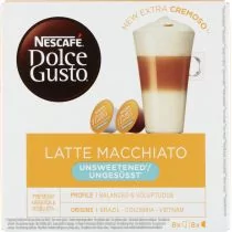Nescafe DOLCE GUSTO DOLCE GUSTO Latte Machhiato Unsweetened 16 kapsułek - Kawa w kapsułkach i saszetkach - miniaturka - grafika 1