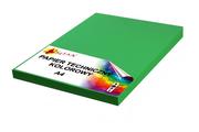 Szkolne artykuły papiernicze - Papier techniczny A4 160g zielony intensywny 50 arkuszy - miniaturka - grafika 1