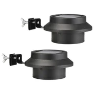 Lampy ogrodowe - HI Zestaw solarnych lamp LED na rynny, 2 szt. - miniaturka - grafika 1