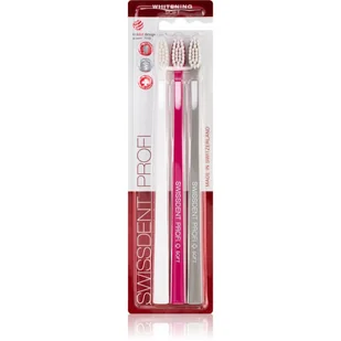 Swissdent Whitening Trio szczoteczka do zębów 3 szt Pink White Grey Soft - Szczoteczki do zębów - miniaturka - grafika 1