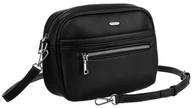 Torebki damskie - ROVCKY torebka damska listonoszka na ramię crossbody miejska czarna - miniaturka - grafika 1