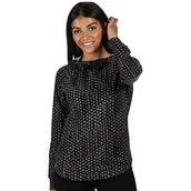 Koszulki i topy damskie - Regatta Damska bawełna Merindah' top z kapturem koszulki/polos/kamizelki, czarne zwierzę, 18 - miniaturka - grafika 1