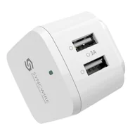 Ładowarki do telefonów - Syncwire - ładowarka sieciowa na 2 porty USB (biała) - miniaturka - grafika 1