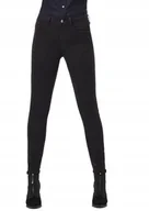 Spodnie damskie - G-Star Raw Spodnie Jeansowe Czarne Rurki Na Zamek 29/30 Jsl - miniaturka - grafika 1