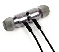 Słuchawki - Snab EP-101M czarno-srebrne - miniaturka - grafika 1