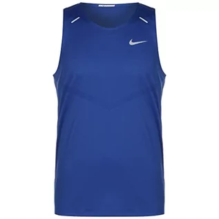 Koszulki sportowe męskie - Nike CZ9179-480 M NK DF Rise 365 Tank Długi sweter Royal/Reflective Silv L - grafika 1
