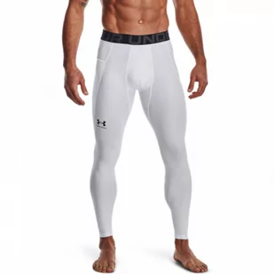 Męskie legginsy treningowe UNDER ARMOUR UA HG Armour Leggings - białe - Spodnie sportowe męskie - miniaturka - grafika 1