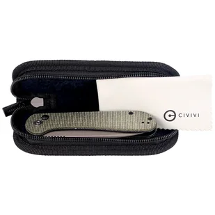 Nóż składany CIVIVI Button Lock Elementum Dark Green Micarta, Gray Stonewashed (C2103C) - Noże - miniaturka - grafika 9