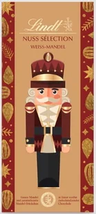 LINDT świąteczna biała czekolada z migdałami 150g - Słodkie kremy i masła - miniaturka - grafika 1