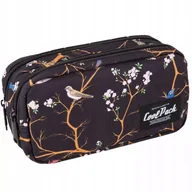 Piórniki - Pi��rnik saszetka 2 zamki Primo Vilnius czarny z ga��azkami Patio Coolpack - miniaturka - grafika 1