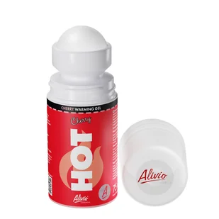 Alivio Cosmetics Żel rozgrzewający o zapachu wiśniowym Alivio HOT Cherry 75 ml z kulką Roll-On - Żele i maści lecznicze Alivio Cosmetics Żel rozgrzewający o zapachu wiśniowym Alivio HOT Cherry 75 ml z kulką Roll-On - Żele i maści lecznicze - miniaturka - grafika 1