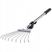 Grabie i motyki - Grabie do liści metalowe regulowane 32 x 45 cm - miniaturka - grafika 1