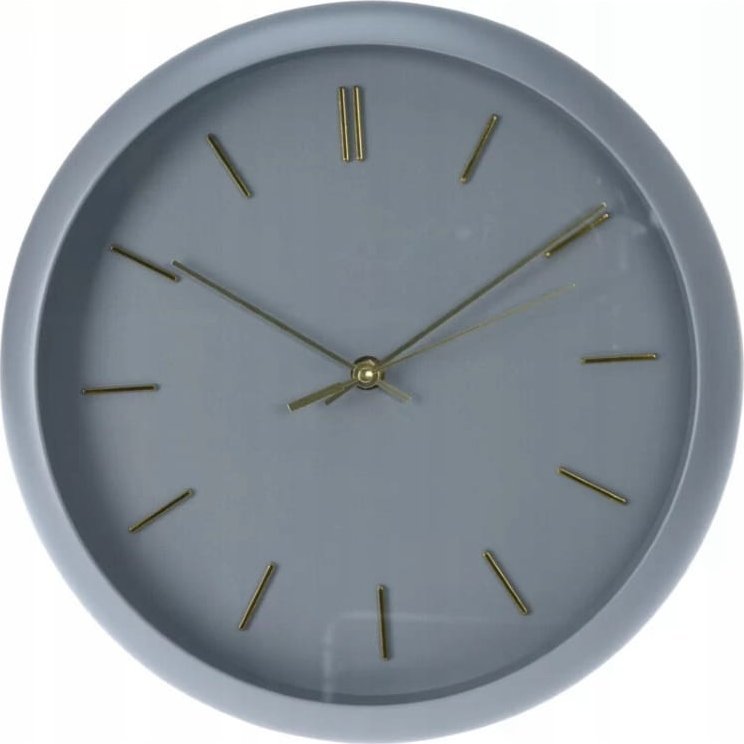 Koopman Zegar ścienny 30 cm elegancki ze złotymi wskazówkami