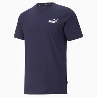 Męska koszulka Essentials z małym logo PUMA Peacoat Blue - Koszulki sportowe męskie - miniaturka - grafika 1