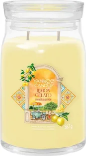 Yankee Candle Signature Lemon Gelato Świeca Duża 567g - Świece - miniaturka - grafika 1