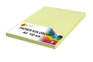 Szkolne artykuły papiernicze - Papier kolorowy A4 80g żółty pastelowy 100 arkuszy - miniaturka - grafika 1
