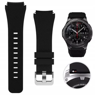 PASEK SILIKONOWY DO SAMSUNG GALAXY WATCH GEAR S3 46MM 3 45MM CLASSIC - Akcesoria do smartwatchy - miniaturka - grafika 1
