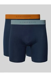 Bokserki z elastycznym paskiem z logo w zestawie 2 szt - Schiesser - Majtki damskie - miniaturka - grafika 1