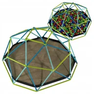 Place zabaw - TP TOYS KOPUŁA WSPINACZKOWA METALOWA DLA DZIECI PIASKOWNICA DO WSPINACZKI - miniaturka - grafika 1