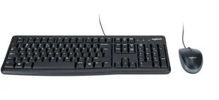 Logitech Zestaw Klawiatura i Mysz MK120 Przewodowy, USB, czarna (920-002563) - Zestawy myszka + klawiatura - miniaturka - grafika 1